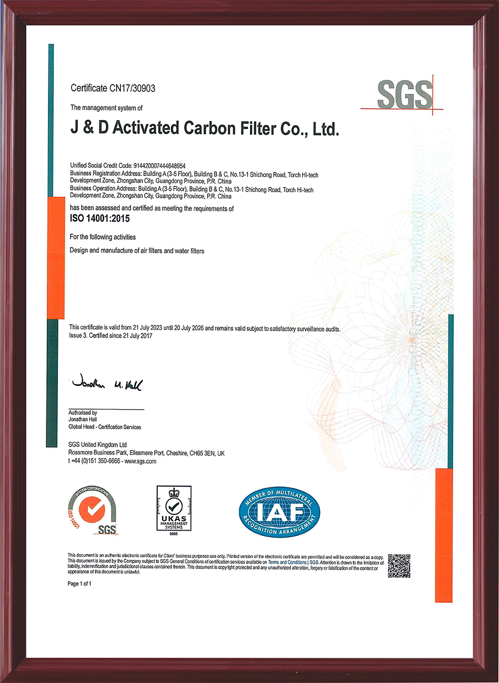 ISO 14001 ISO 14001